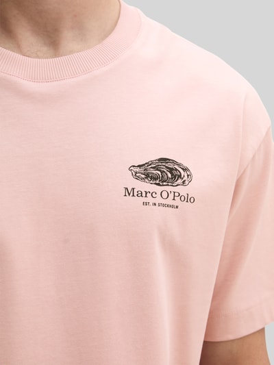 Marc O'Polo Loose Fit T-Shirt aus reiner Baumwolle mit Rücken-Print Rose 3