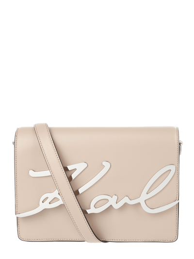 Karl Lagerfeld Crossbody Bag aus Leder mit Logo-Applikation  Rose 2