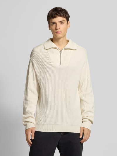 Redefined Rebel Gebreide pullover met ribboorden, model 'RIVER' Offwhite - 4