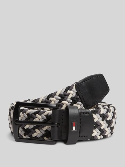 Tommy Hilfiger Pleciony pasek model 'DENTON' BLACK 1