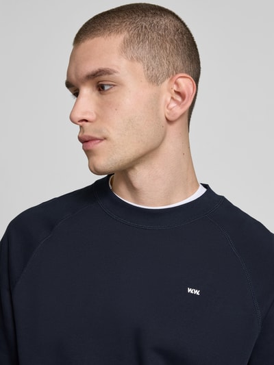 Wood Wood Oversized Sweatshirt mit Stehkragen Marine 3