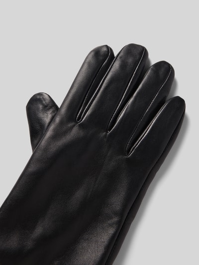 FI.NE Slim Fit Handschuhe aus echtem Lammnappa Black 3