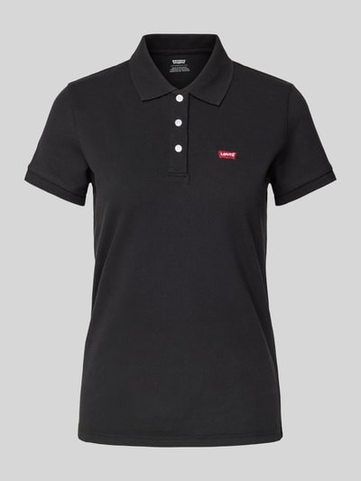 Levi's® 300 Koszulka polo o kroju regular fit z naszywką z logo Czarny 2