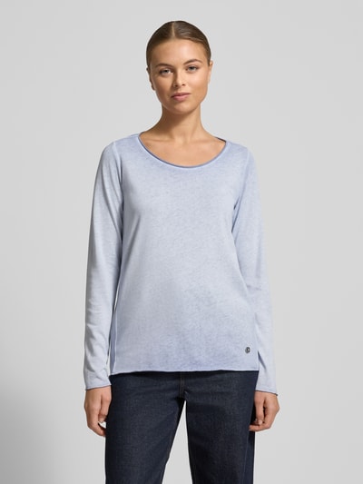 Smith and Soul Sweter z dzianiny ze zrolowanym dołem Jasnoniebieski 4