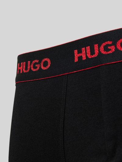 HUGO Boxershorts mit elastischem Label-Bund im 3er-Pack Black 2