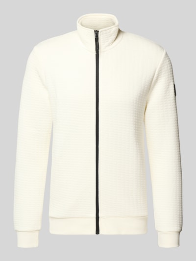 Tom Tailor Denim Loose fit sweatjack van katoenmix Offwhite - 2