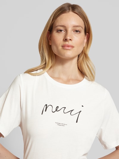 Marc O'Polo T-Shirt mit Statement-Print Offwhite 3