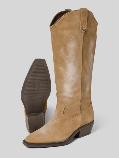 Steve Madden Laarzen met blokhak, model 'Wessel' Taupe - 4