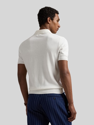 Polo Ralph Lauren Regular Fit Poloshirt aus reiner Baumwolle Offwhite 5