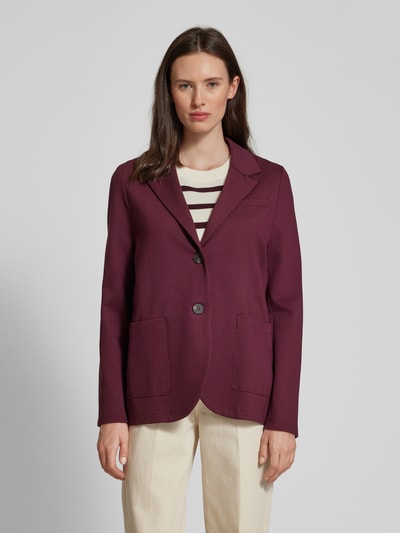 Brax Blazer met reverskraag, model 'BELLA' Aubergine - 4