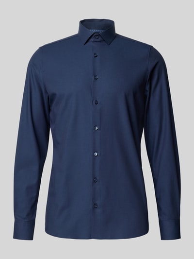 OLYMP Level Five Slim fit zakelijk overhemd met kentkraag Marineblauw - 2