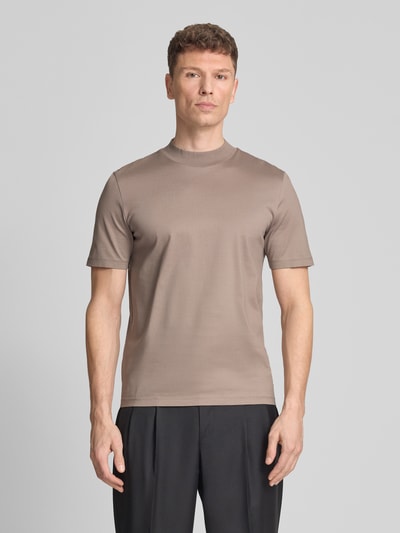 HUGO Regular Fit T-Shirt aus reiner Baumwolle Modell 'DIMERSOM' Hellbraun 4