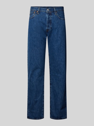 Levi's® Jeansy o kroju regular fit z 5 kieszeniami model ‘501’ Jeansowy niebieski 2
