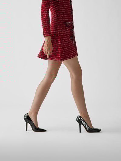 VETEMENTS Pumps mit Label-Print  Schwarz 1
