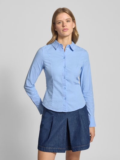 Review Hemdbluse mit Knopfleiste Bleu 4