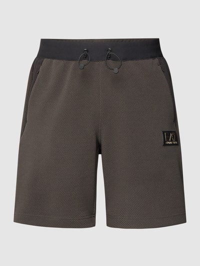 EA7 Emporio Armani Sweatshorts met labelpatch Antraciet - 2