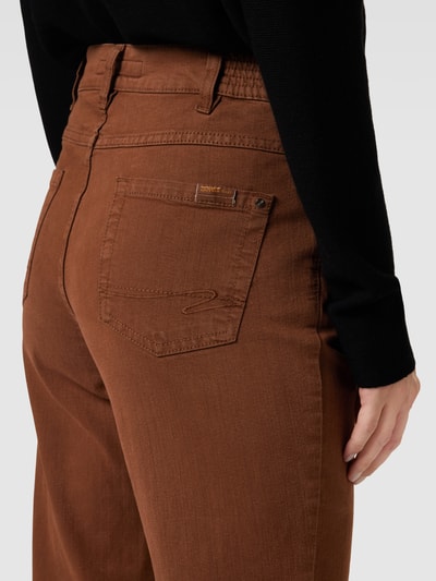 Zerres Straight fit jeans in 5-pocketmodel, model 'Greta' Cognac - 3