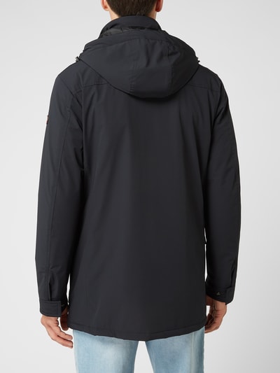 Paul & Shark Parka met klepzakken, model 'Typhoon Jacket' Zwart - 5