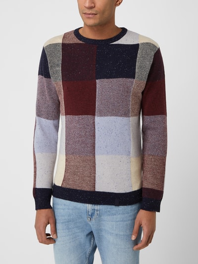 Colours & Sons Pullover aus Wollmischung Bordeaux 4