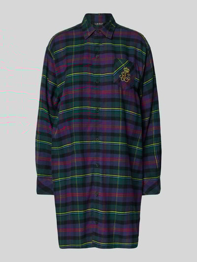 Lauren Ralph Lauren Koszula nocna z wyhaftowanym logo Jasnofioletowy 1
