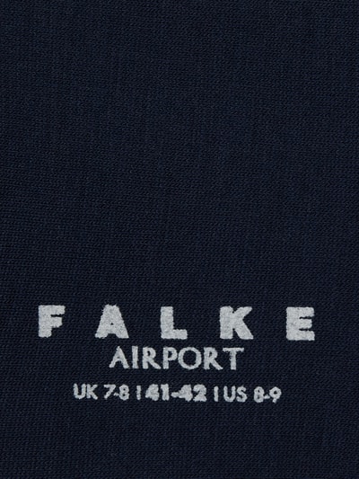 Falke Sokken van scheerwolmix, model 'Airport Sock' Donkerblauw - 2