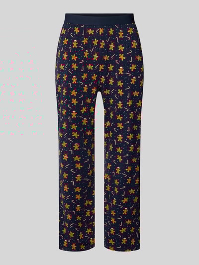 Christian Berg Men Pyjamabroek met elastische logoband Middenbruin - 1