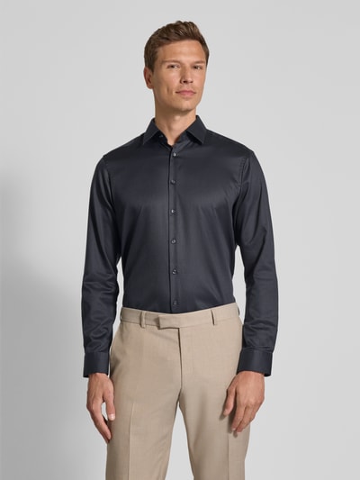 Jake*s Regular Fit Business-Hemd mit Kentkragen Anthrazit 4
