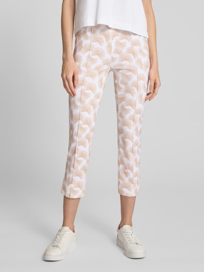 SEDUCTIVE Super skinny fit broek met vaste persplooien Beige - 4