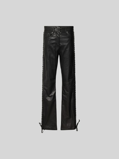 ROTATE Lederhose mit 5-Pocket-Design Black 2