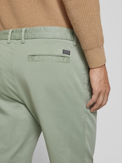 BOSS Slim fit chino met steekzakken, model 'Kane' Mintgroen - 3