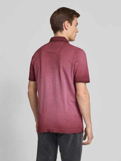 PME Legend Slim fit poloshirt met labelstitching Koraal - 5