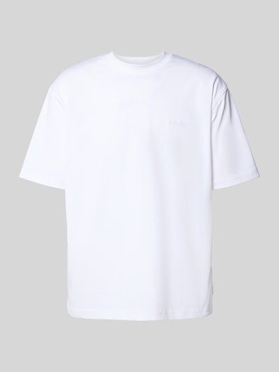 WOODBIRD T-Shirt mit Label-Stitching Modell 'Baine' Weiss 2