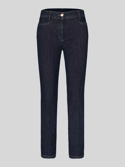 TONI Slim Fit Jeans aus Baumwoll-Mix Modell 'Jenny Smart' Dunkelblau 2