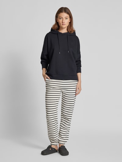 Pieces Comfort Fit Sweatpants mit Baumwolle und Streifenmuster Modell 'CHILLI' Weiss 1