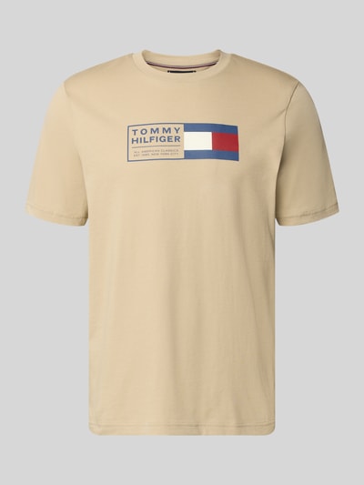 Tommy Hilfiger Regular Fit T-Shirt aus reiner Baumwolle Beige 2