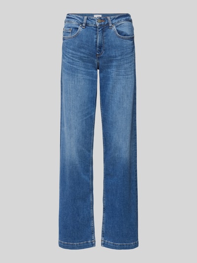 Smith and Soul Wide leg jeans in 5-pocketmodel, model 'Sina' Blauw - 2