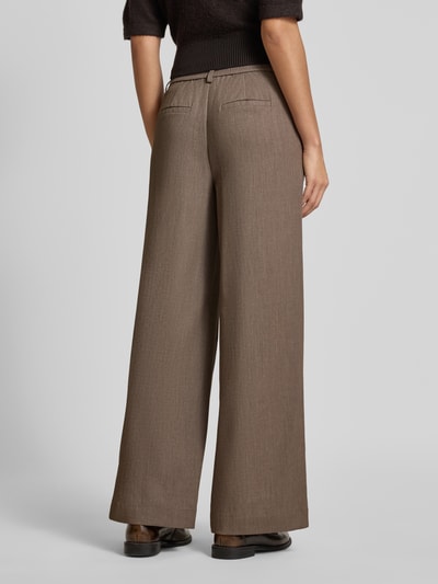 Vila High Waist Wide Leg Hose Modell Modell 'VIANA' Taupe 5