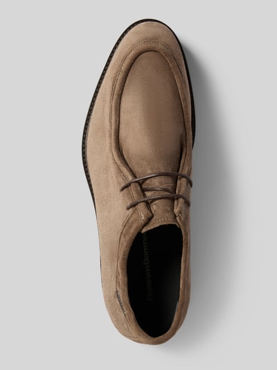 Floris Van Bommel Mokasyny z naturalnego zamszu model ‘Sturdi’ Szarobrązowy 3