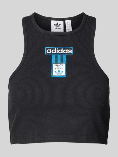 adidas Originals Crop Top mit Label-Patch Black 2