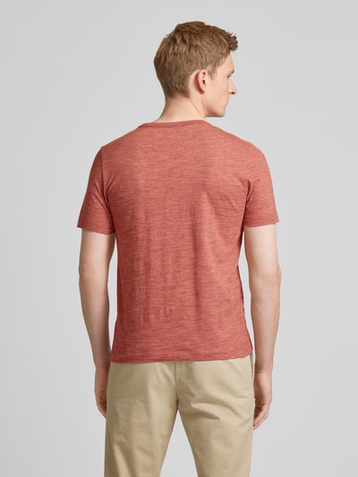 MCNEAL T-shirt z krótką listwą guzikową Rdzawoczerwony 5