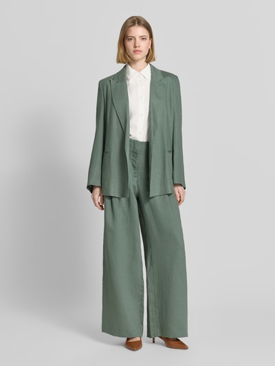 Jake*s Collection stoffen broek met Achterzakken Groen - 1