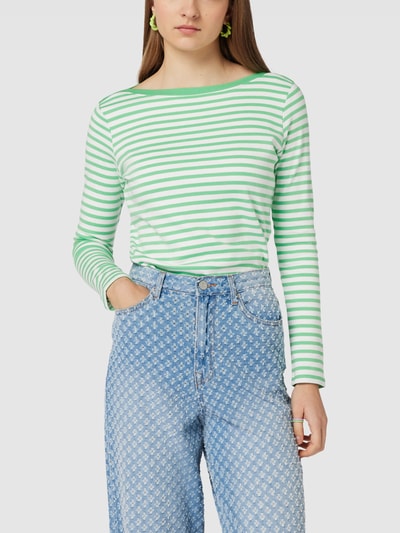 Tom Tailor Denim Longsleeve mit Streifenmuster Gruen 4