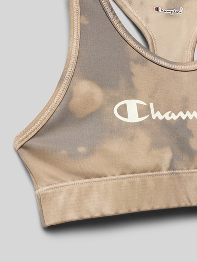 Champion slim fit sport-bh met logoprint Zand - 2