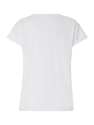 Jake*s Casual T-Shirt mit Print Weiss 3