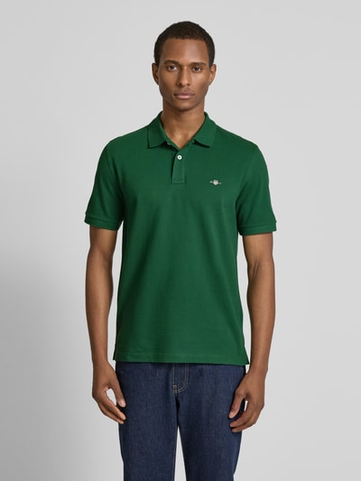 Gant Regular Fit Poloshirt mit Label-Stitching Gruen 4