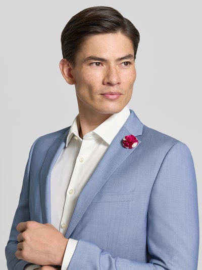 CG – CLUB of GENTS Slim Fit 2-Knopf-Sakko aus Schurwoll-Elasthan-Mix Hellblau 3