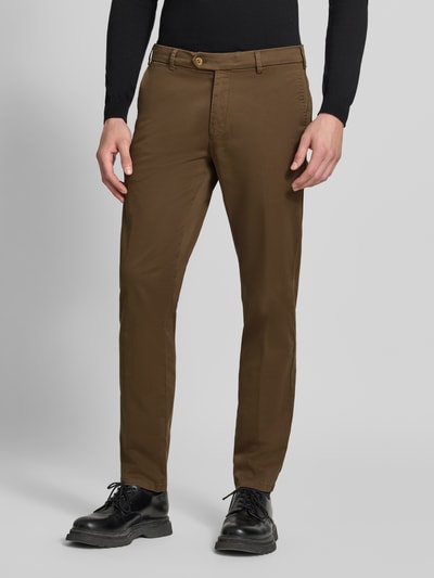MMX Regular Fit Chino aus Baumwoll-Mix Modell 'Lupus' Mittelgrau 4