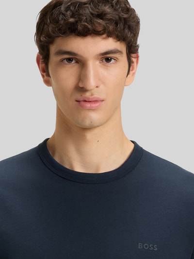 BOSS Orange regular fit T-shirt van puur katoen model 'TEGOOD' Marineblauw - 3