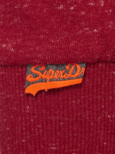 Superdry Hoodie mit gummiertem Logo-Print Hellrot Melange 4