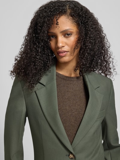 Victoria Beckham Slim Fit Blazer mit Reverskragen Schilf 3